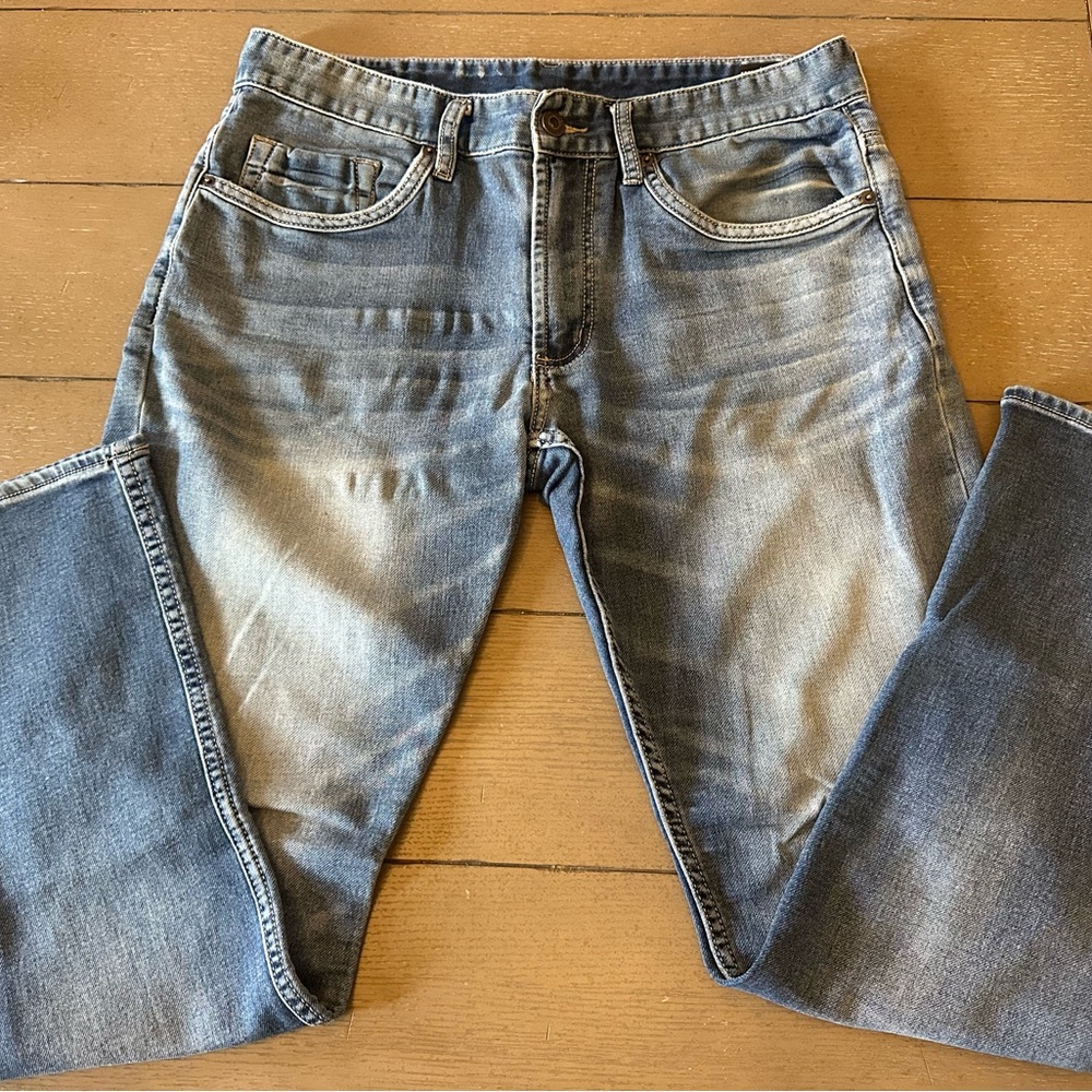 Buffalo David Bitton Light Blue Straight Jeans